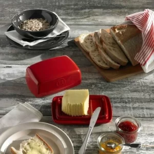 Aktion 💯 Brandneu 👍 Emile Henry Butterdose In Farine ⭐ 🔥 6