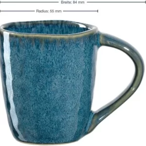 Auslauf ❤️ Leonardo Espressotasse MATERA 90 Ml Blau, 4er-Set 💯 12