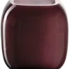 Brandneu 🎉 Leonardo Vase MILANO 9,3 Cm Dunkelrot 🥰 5