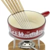 Billig 😀 Kuhn Rikon Käsefondue Set Induktion Gusseisen Rot Alpweide 24cm 🛒 17