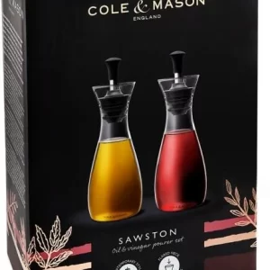 Bestes Angebot ⌛ Cole & Mason Haverhill Öl- Und Essig Fließkontroll Ausgießer Mit Flasche Geschenkset, Ungefüllt, 21 Cm 🎉 33