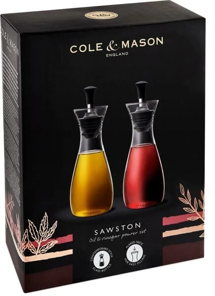 Bestes Angebot ⌛ Cole & Mason Haverhill Öl- Und Essig Fließkontroll Ausgießer Mit Flasche Geschenkset, Ungefüllt, 21 Cm 🎉 12