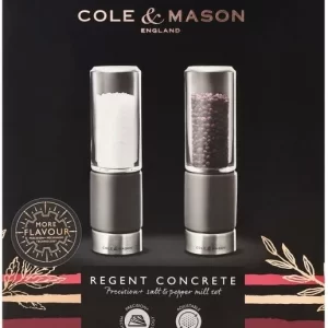 Bester Verkauf 😀 Cole & Mason Regent Concrete Salz- Und Pfeffermühle Geschenkset, 18 Cm 🎉 28
