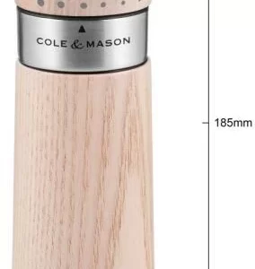 Auslauf ❤️ Cole & Mason Lyndhurst Nordic White Salz- Und Pfeffermühle Geschenkset, 18,5 Cm 👏 14