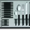 Rabatt 🎉 Budget 🎁 Victorinox Swiss Modern Besteck-Set Mit Tomatenmessern, 24-teilig, Schwarz 🤩 💯 7