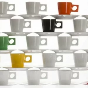 Budget 😍 NYNY Cappuccinountertasse Von Porzellanfabrik Walküre, Weiß ❤️ 12