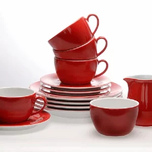 Bestpreis 🎉 Kahla Pronto Cappuccino-Obertasse 0,25 L Rot 😍 10